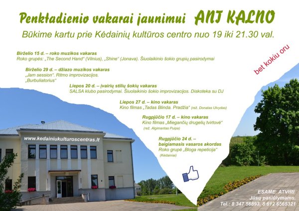 Penktadienio vakarai jaunimui ANT KALNO