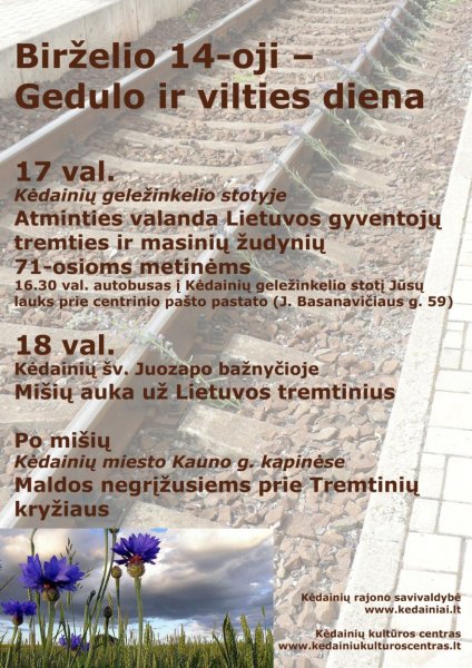 Birželio 14-oji – Gedulo ir vilties diena