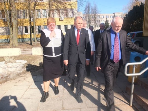 Kėdainiuose lankėsi sveikatos apsaugos ministras V. P. Andriukaitis: apžiūrėta ligoninė ir...