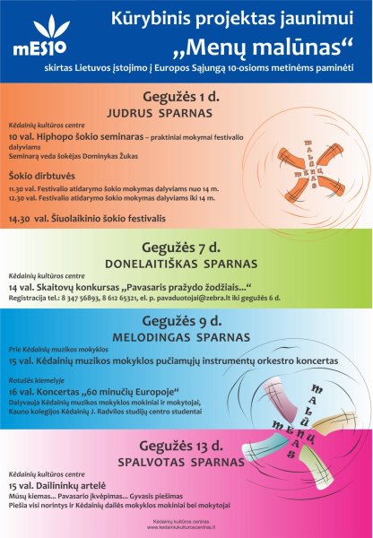 Kūrybinis projektas jaunimui „Menų malūnas“
