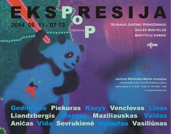 J.Vienožinskio dailės mokyklos mokytojų darbų parodos EKSPRESIJA-POP pristatymas