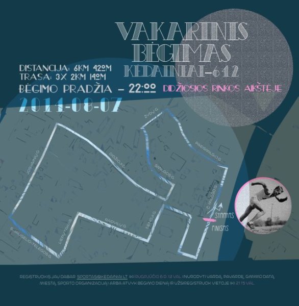 Kviečiame registruotis į orientacinį žaidimą ir į 6 km 420 m distancijos bėgimą senamiesčio...
