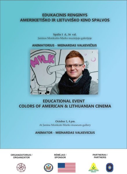 Edukacinis renginys „Amerikietiško ir lietuviško kino spalvos“