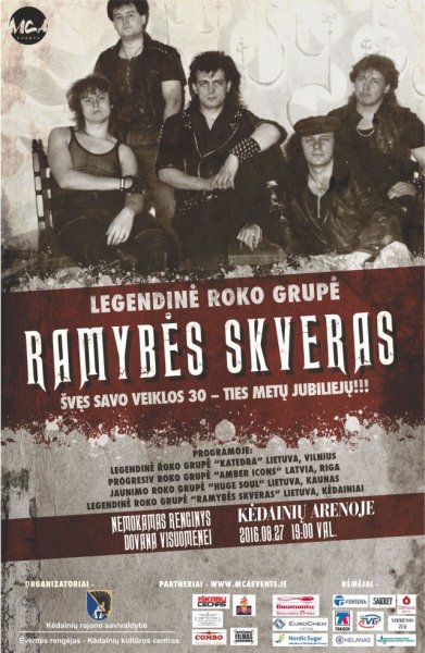 Artėja grupės „Ramybės skveras“ koncertas 