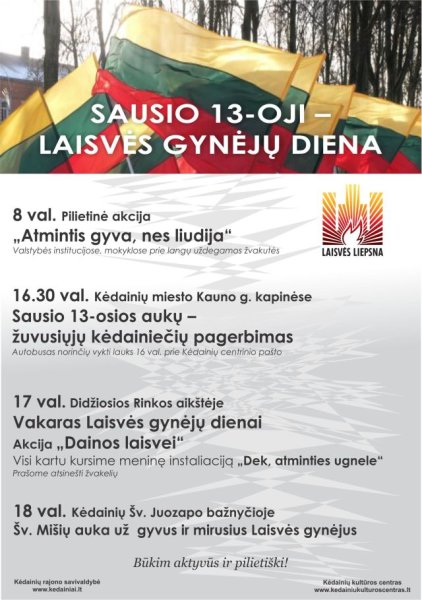 Sausio 13-oji – Laisvės gynėjų diena 