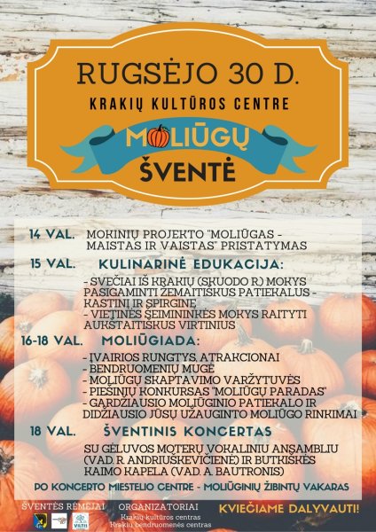 Paskutinę rugsėjo dieną Krakėse - Moliūgų šventė