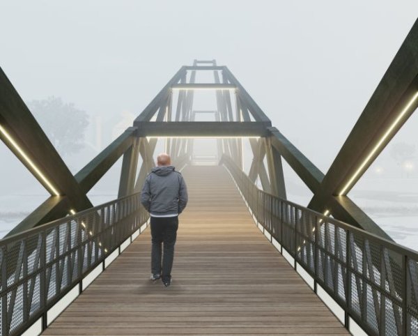 Kaip naująjį pėsčiųjų tiltą per Nevėžį vertina architektų bendruomenės nariai?
