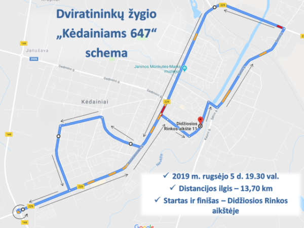 Miesto šventės metu bus ribojamas eismas