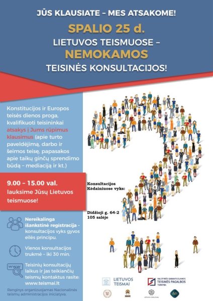 Konstitucijos dieną – nemokamos konsultacijos