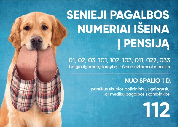 Liks tik vienas skubiosios pagalbos telefono ryšio numeris – 112