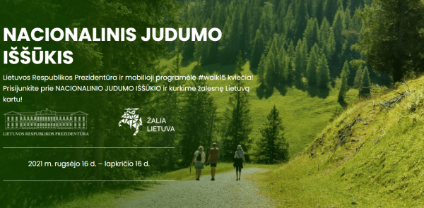 Kviečiame prisijungti prie Lietuvos Respublikos Prezidento kanceliarijos organizuojamos žaliosios...