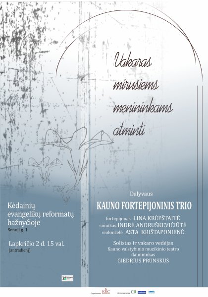 Vakaras mirusiems menininkams atminti
