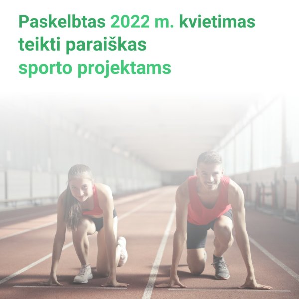 Skelbiamas kvietimas teikti paraiškas sporto projektams finansuoti