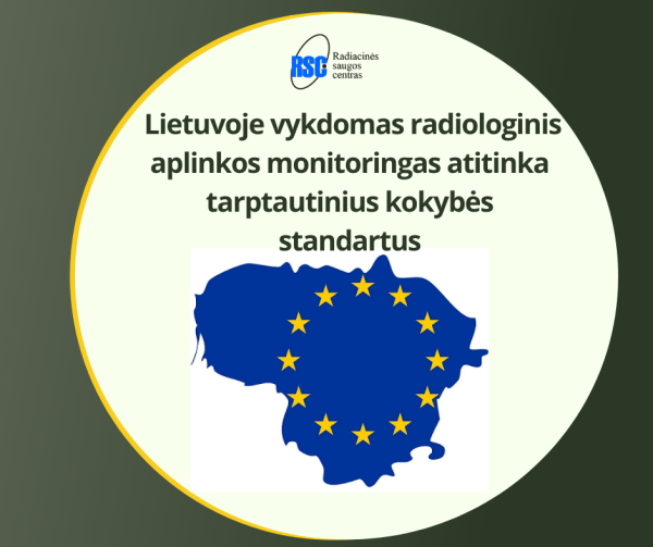 Lietuvoje vykdomas radiologinis aplinkos monitoringas atitinka tarptautinius kokybės standartus