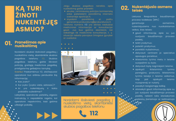 Parengtas elektroninis informacinis leidinys „Ką turi žinoti nukentėjęs asmuo?“