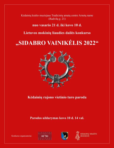 Kviečiame aplankyti mokinių liaudies dailės konkurso „Sidabro vainikėlis“ parodą