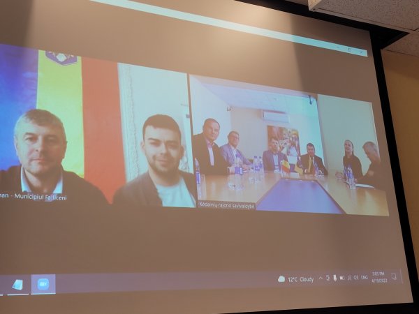 Nuotolinis susitikimas su partneriais iš Rumunijos