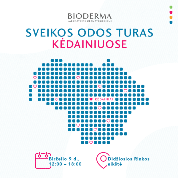 BIODERMA Sveikos odos turas atvyksta į Kėdainius!