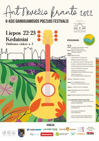 Savaitgalį Kėdainiuose – dainuojamosios poezijos festivalis „Ant Nevėžio kranto“