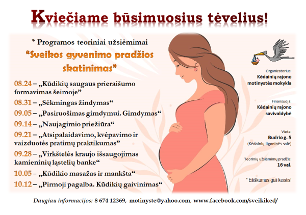 Motinystės mokykla vėl atveria duris