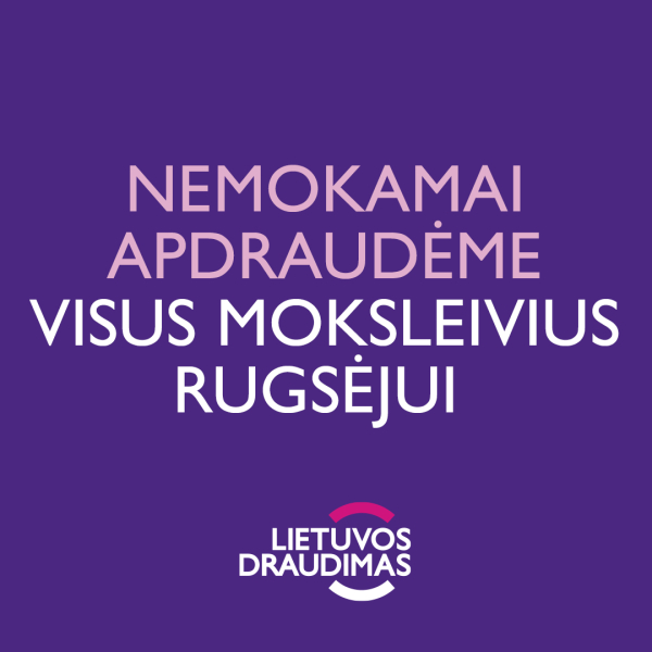 „Lietuvos draudimas“ rugsėjį draudžia moksleivius nuo nelaimingų atsitikimų kelyje ir kartu...
