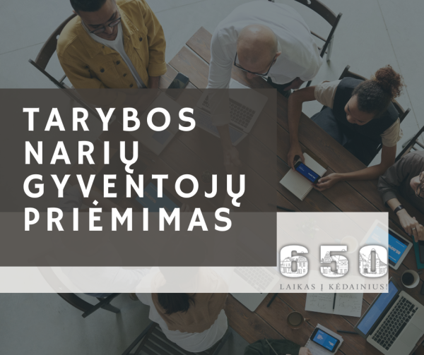 Tarybos narių gyventojų priėmimas