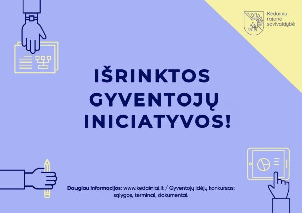Paaiškėjo dalyvaujamojo biudžeto nugalėtojai