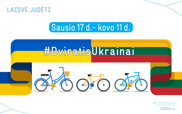 Susisiekimo ministerija kviečia dovanoti dviračius ukrainiečiams