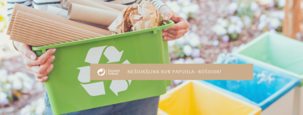 Pakuočių atliekų tvarkymo organizacija „Žaliasis taškas“ dovanoja nemokamas aplinkosaugines...