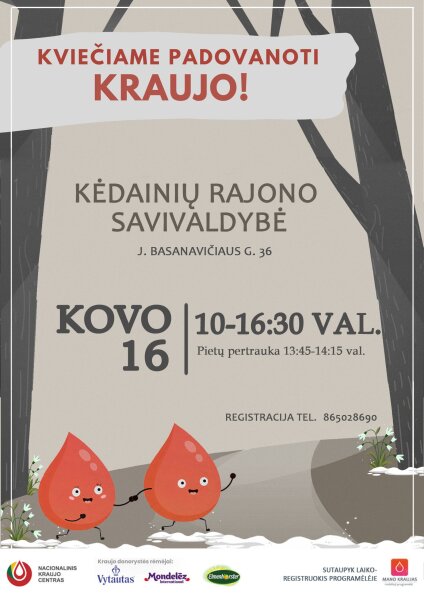 Kviečiame padovanoti kraujo!