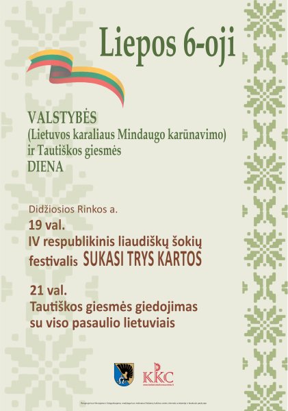 Kviečiame Valstybės dieną švęsti kartu