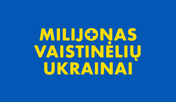 Prasideda ambicinga akcija „Milijonas vaistinėlių Ukrainai“