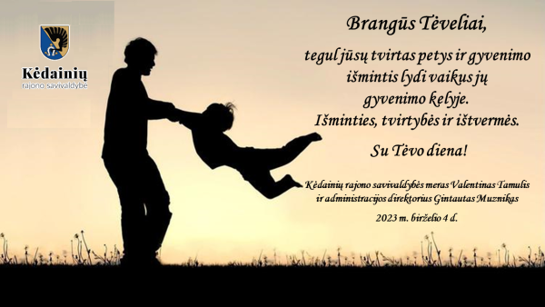 Sveikinimas Tėvo dienos proga