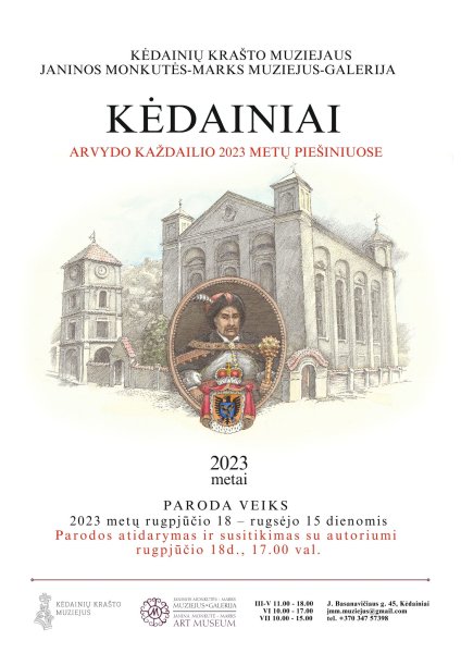 Kviečia į Arvydo Každailio piešinių parodą „KĖDAINIAI“