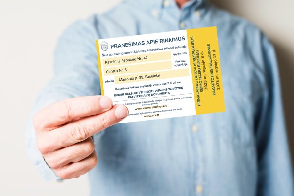 Pirmąją balsavimo iš anksto dieną rinkdami Seimo narį Raseinių – Kėdainių apygardoje balsavo 153...