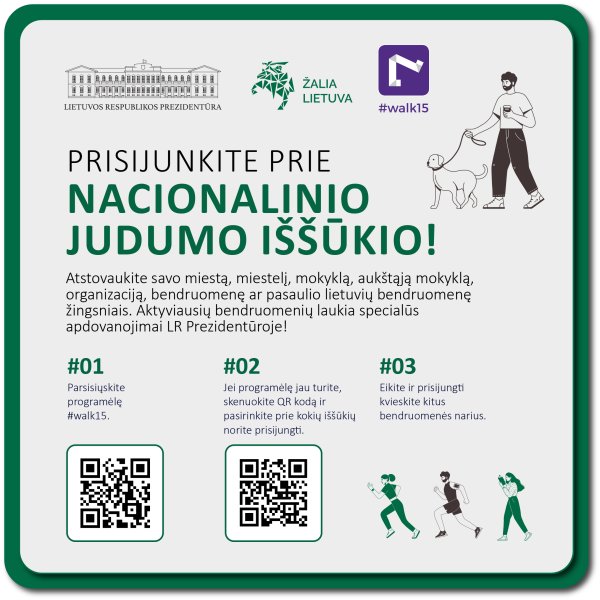 Lietuvos Respublikos Prezidento inicijuotas „Nacionalinis Judumo iššūkis“ sugrįžta!
