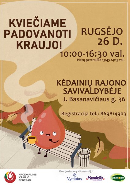Kviečiame padovanoti kraujo