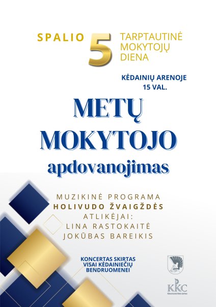 Tarptautinę mokytojų dieną švęskime visi kartu!