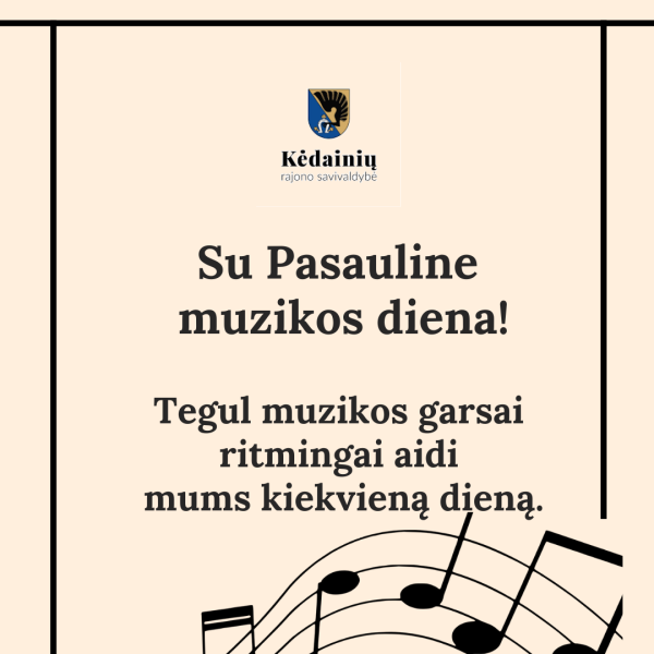 Sveikinimas Pasauline muzikos diena