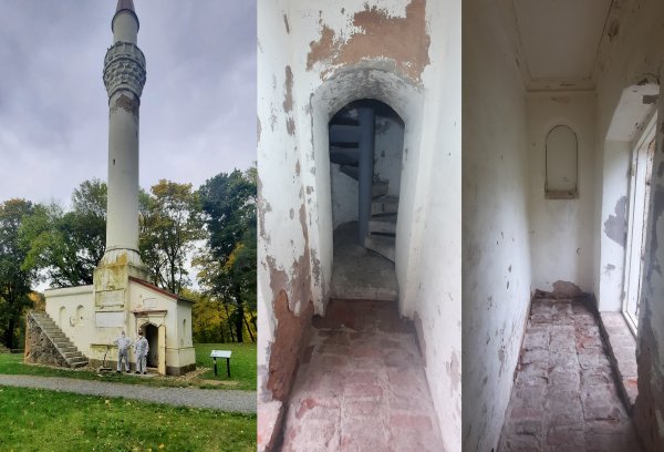 Baigti Kėdainių dvaro sodybos minareto vidaus patalpų valymo ir dezinfekavimo darbai.
