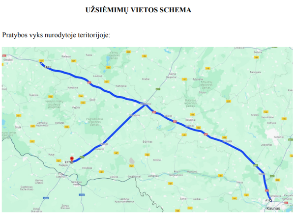 Dėl Inžinerijos bataliono karių pratybų