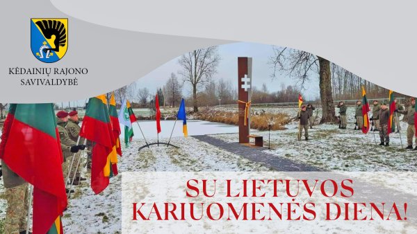 Sveikinimas Lietuvos kariuomenės dienos proga