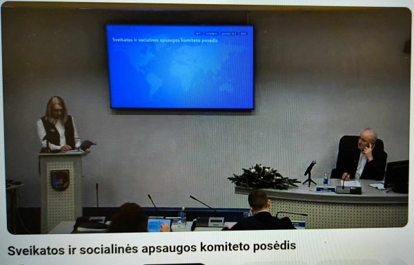  Sveikatos ir socialinės apsaugos komiteto posėdis