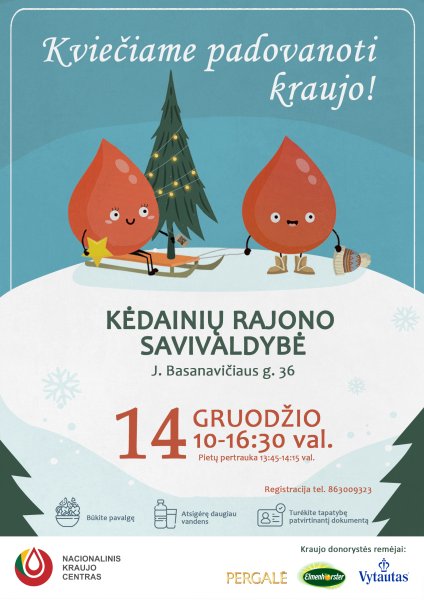 Kviečiame padovanoti kraujo