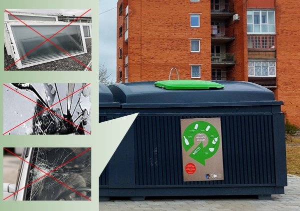 Dažniausiai daromos klaidos rūšiuojant stiklo atliekas