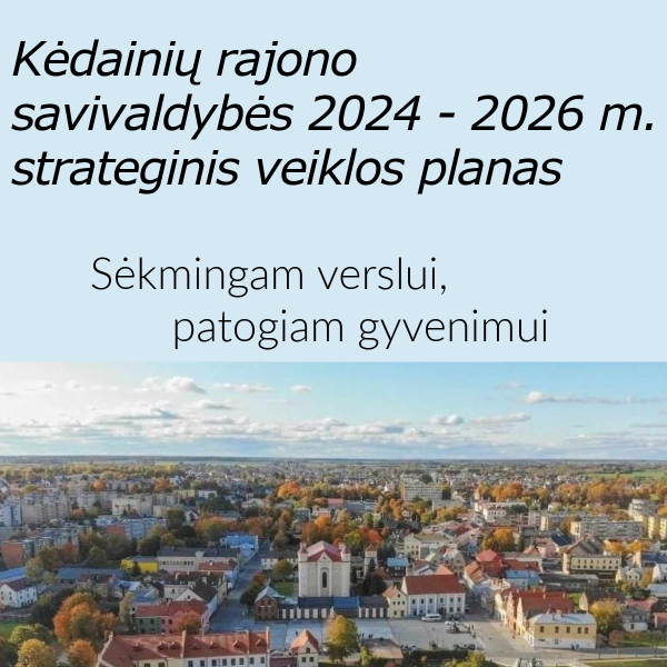 Parengtas 2024–2026 metų strateginis veiklos planas