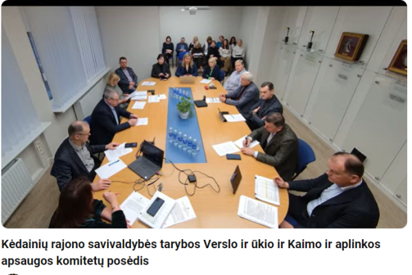 Verslo ir ūkio ir Kaimo reikalų ir aplinkosaugos komiteto jungtinis posėdis