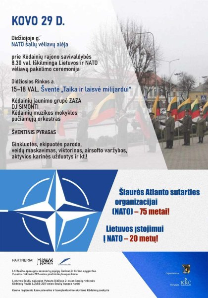 Šiaurės Atlanto sutarties organizacijos (NATO) 75 metų ir Lietuvos įstojimo į NATO 20 metų...