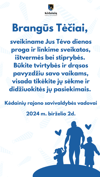 Sveikinimas Tėvo dienos proga