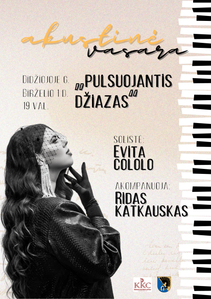 Akustinė vasara | koncertas „Pulsuojantis džiazas“ su Evita Cololo